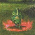 Red aura of power